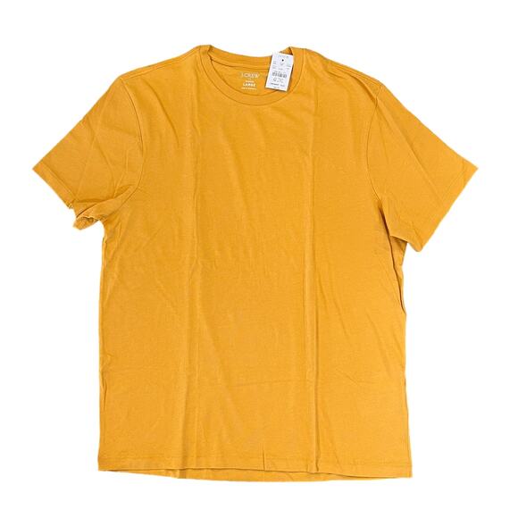 NWT J. Crew Men's Dried Saffron Gold Washed Jersey Crewneck Tee - Picture 1 of 9